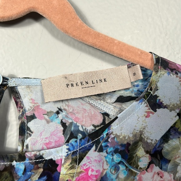 Preen Line floral & check dress knee length size small- like new - Picture 10 of 16